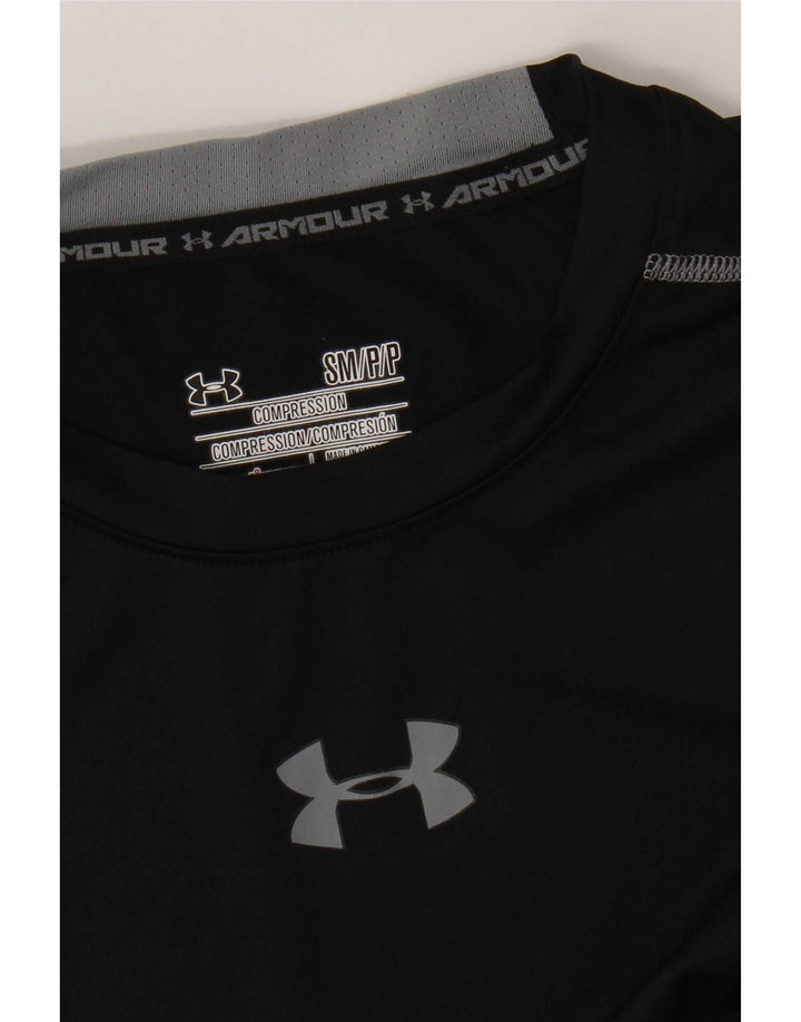 Under Armour Mens Heat Gear Graphic Vest Top Small Black