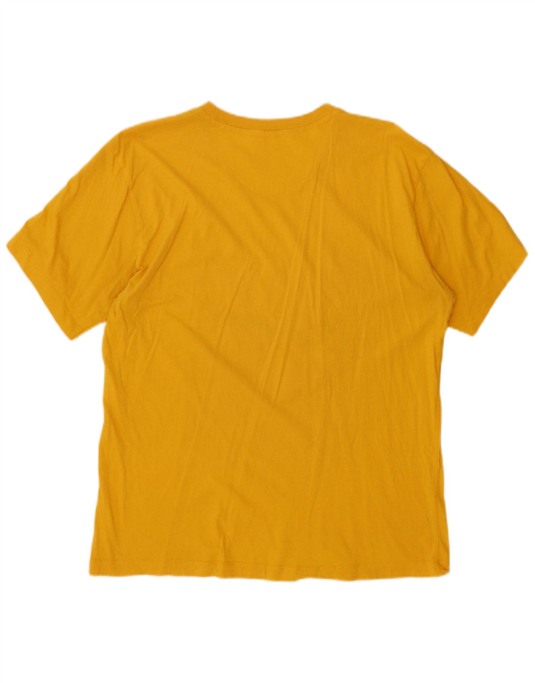 CHAMPION Mens Graphic T-Shirt Top Large Yellow