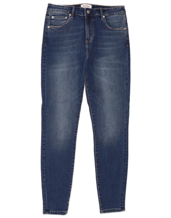 Jack Wills Womens Aimie Mid Rise Skinny Jeans W30 L28 Blue Cotton