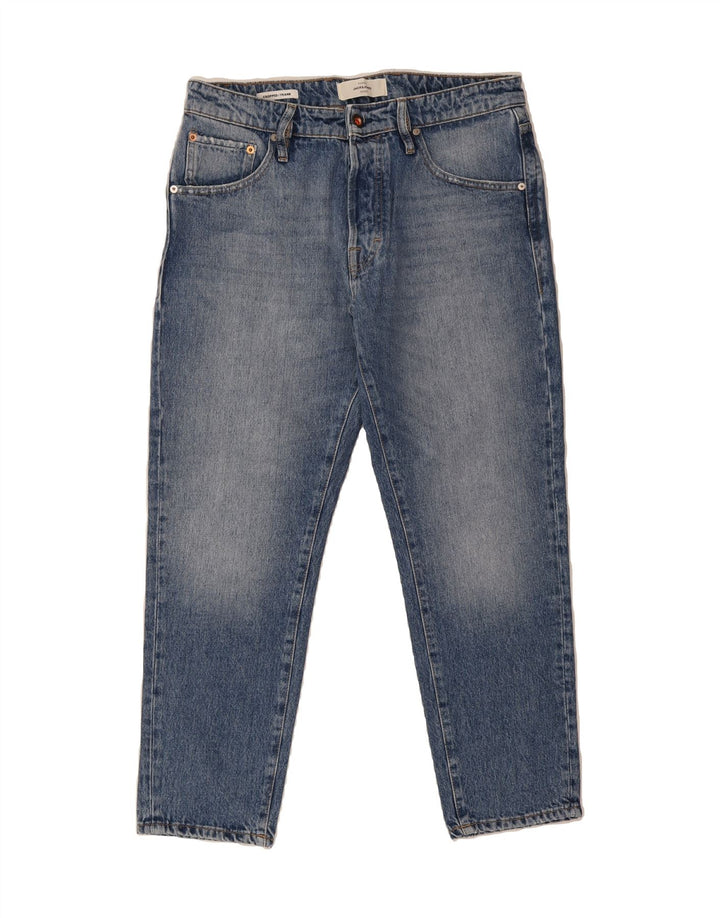 JACK & JONES Mens Frank Cropped Jeans W31 L27 Blue Cotton Vintage Jack & Jones and Second-Hand Jack & Jones from Messina Hembry 