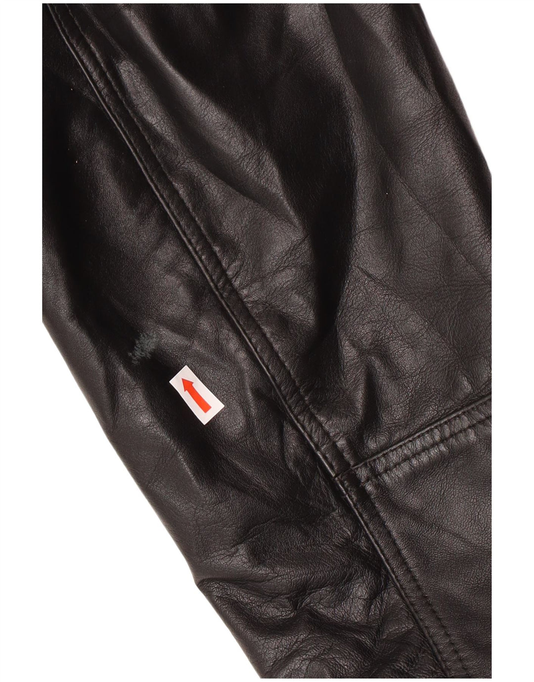 Conbipel Mens Leather Jacket IT 46 Small Black Leather