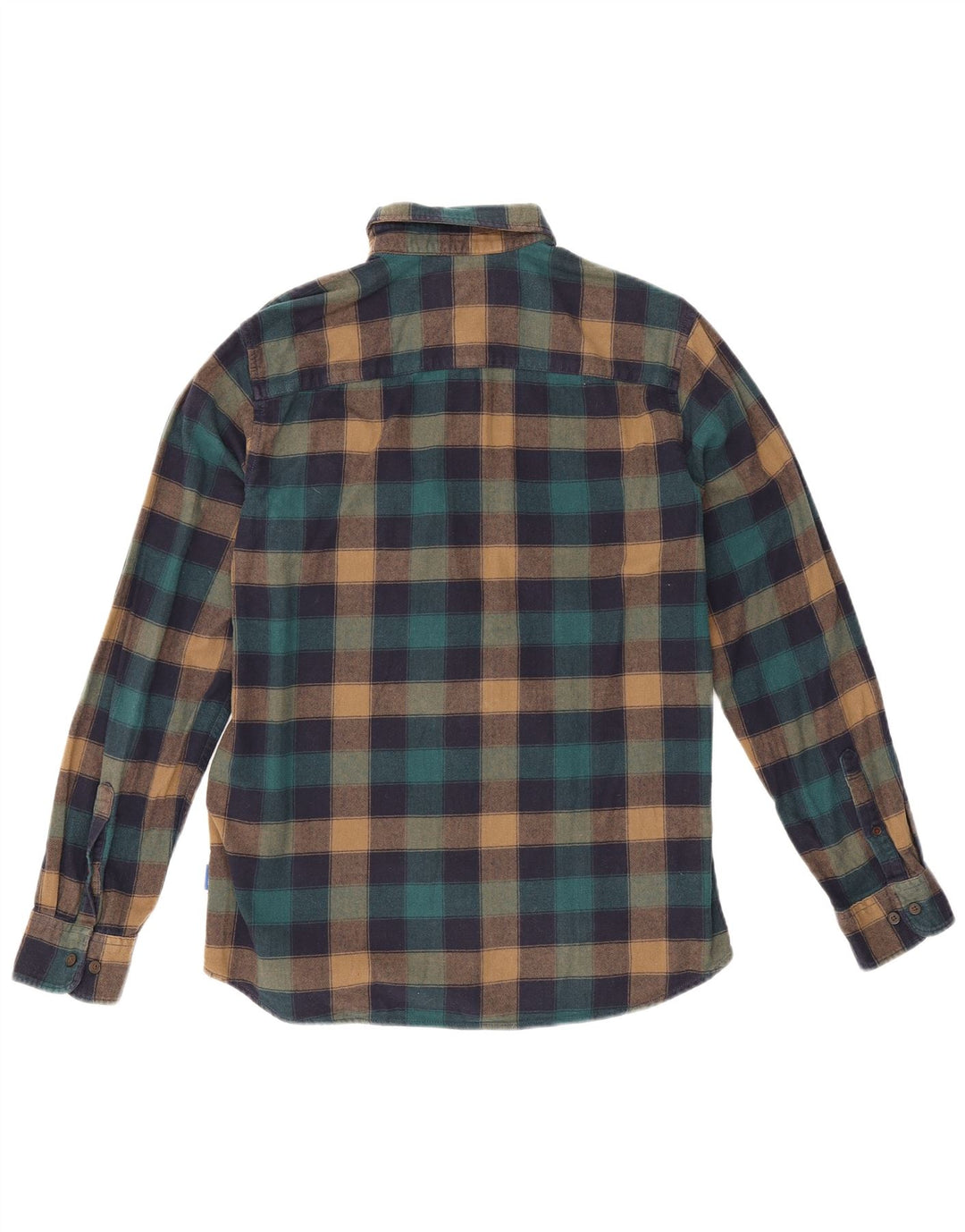 Jack & Jones Mens Flannel Shirt Small Multicoloured Check Cotton