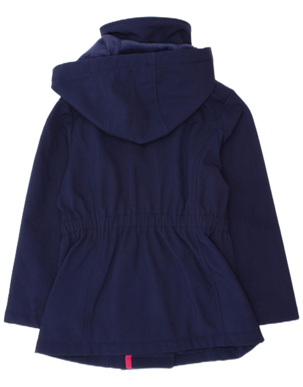 Michael Kors Girls Hooded Windbreaker Jacket 5-6 Years Navy Blue Polyester