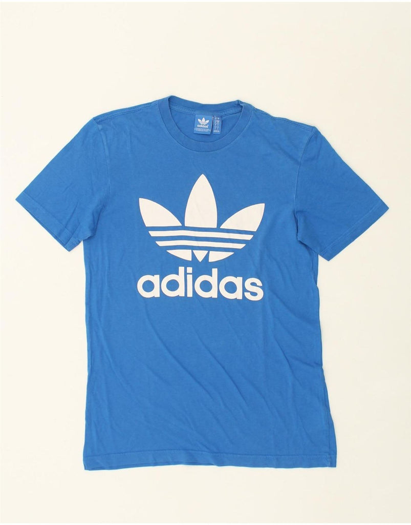 ADIDAS Mens Graphic T-Shirt Top Small Blue Cotton | Vintage Adidas | Thrift | Second-Hand Adidas | Used Clothing | Messina Hembry 