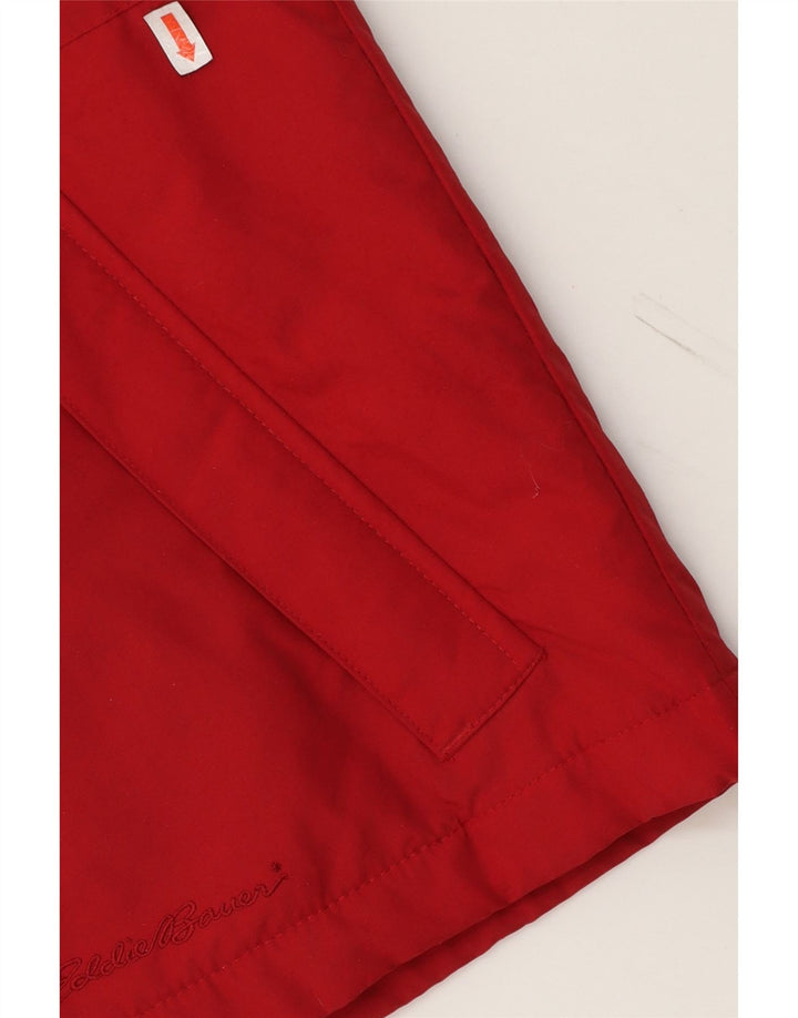 EDDIE BAUER Womens Petite Oversized Windbreaker Jacket UK 14 Medium Red Vintage Eddie Bauer and Second-Hand Eddie Bauer from Messina Hembry 