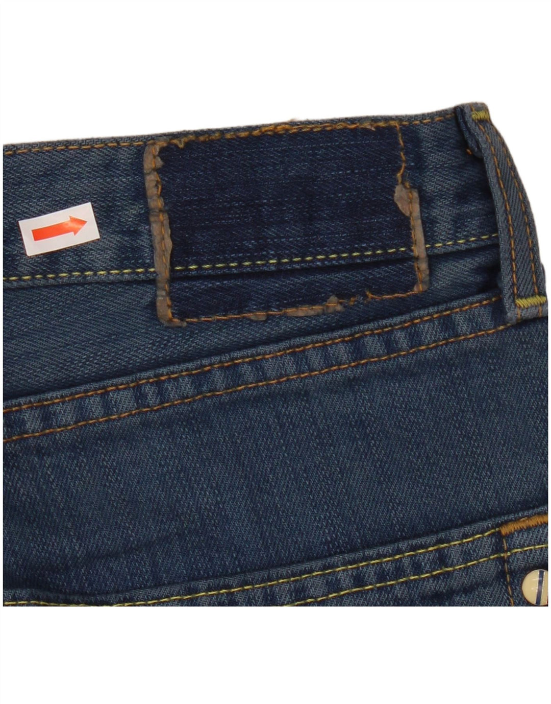 Ben Sherman Mens Straight Jeans W36 L32 Blue Cotton