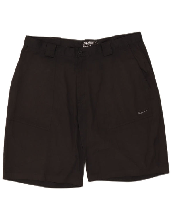 Nike Mens Dri Fit Chino Shorts W38 XL Black Polyester