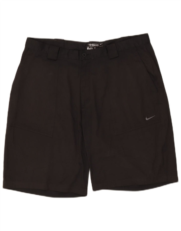 Nike Mens Dri Fit Chino Shorts W38 XL Black Polyester