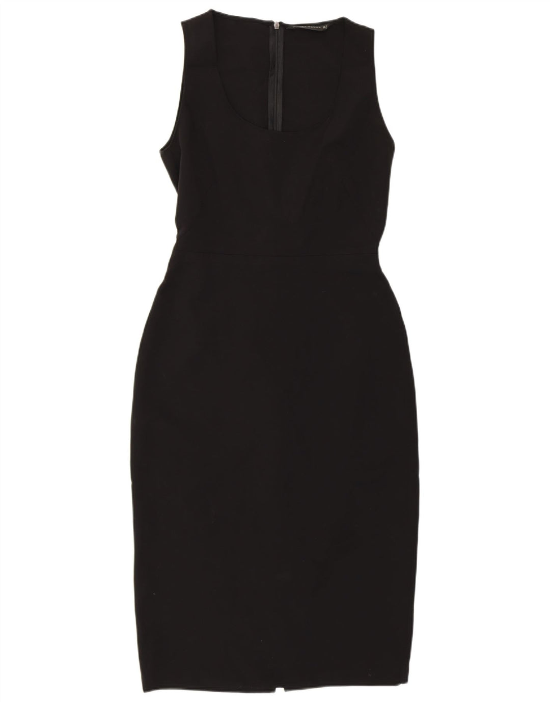 Zara Womens Sleeveless Bodycon Dress UK 12 Medium Black Polyester