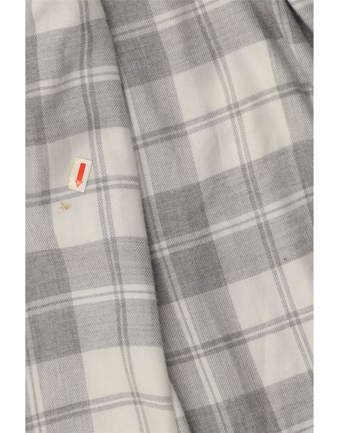 TED BAKER Mens Regular Fit Flannel Shirt Size 4 Large Grey Check Viscose