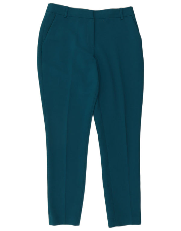 Hobbs Womens Slim Chino Trousers UK 10 Small W27 L28 Blue Polyester