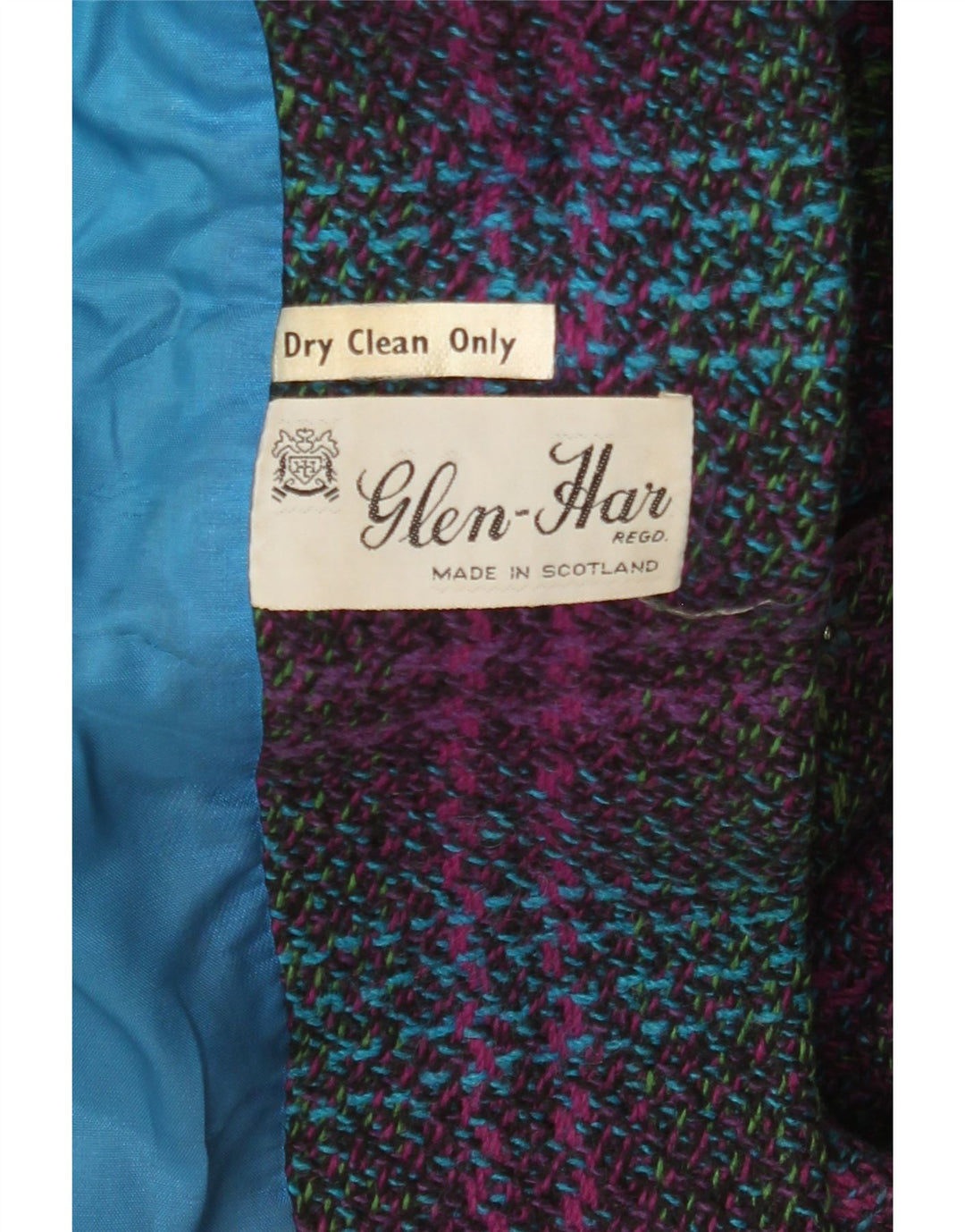 Vintage Womens Overcoat UK 14 Large Multicoloured Plaid