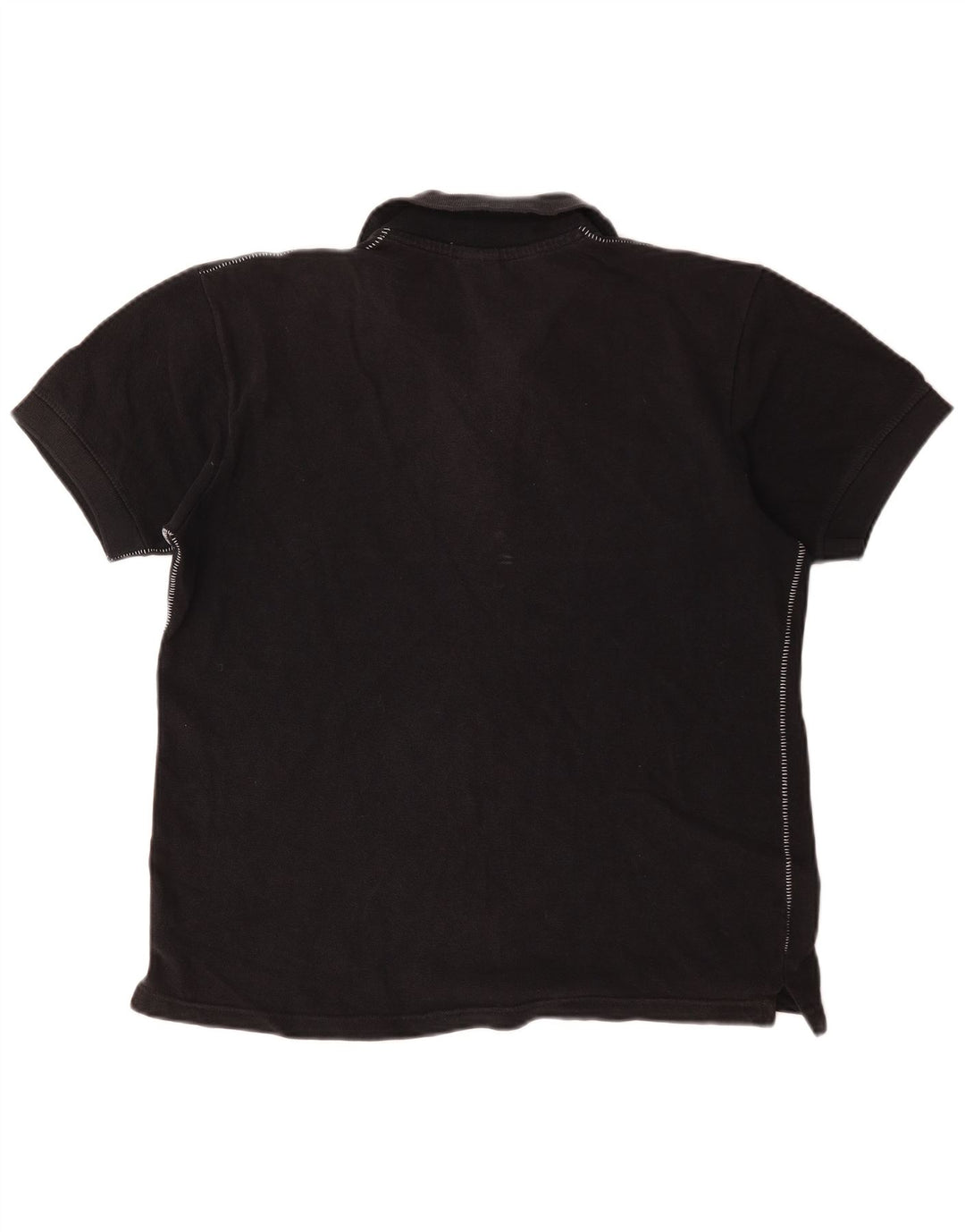 Nike Womens Polo Shirt UK 10/12 Medium Black Cotton