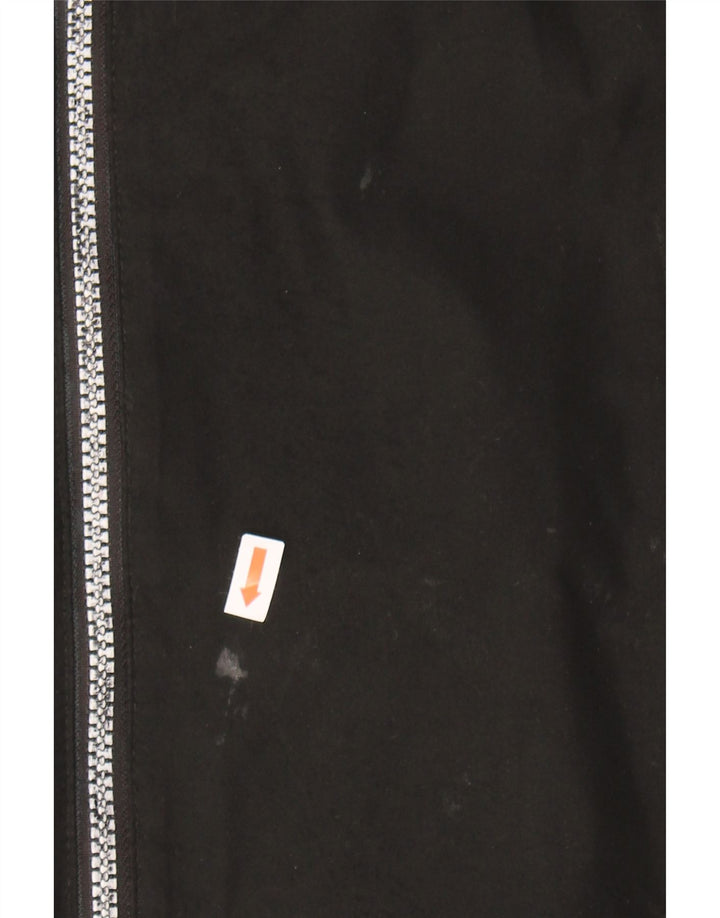 HELLY HANSEN Womens Hooded Windbreaker Coat UK 14 Medium Black Polyester Vintage Helly Hansen and Second-Hand Helly Hansen from Messina Hembry 