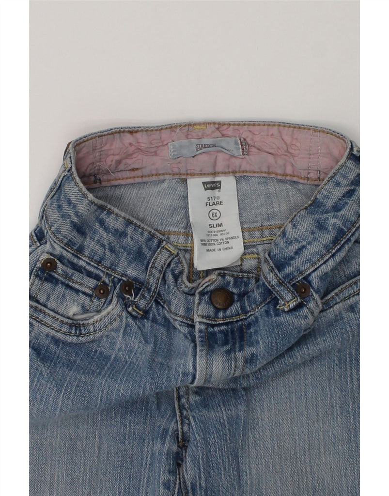 LEVI'S Girls 517 Slim Flared Jeans 5-6 Years W20 L20 Blue Cotton | Vintage Levi's | Thrift | Second-Hand Levi's | Used Clothing | Messina Hembry 