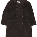 Marella Womens Double Breasted Coat UK 12 Medium Grey Virgin Wool