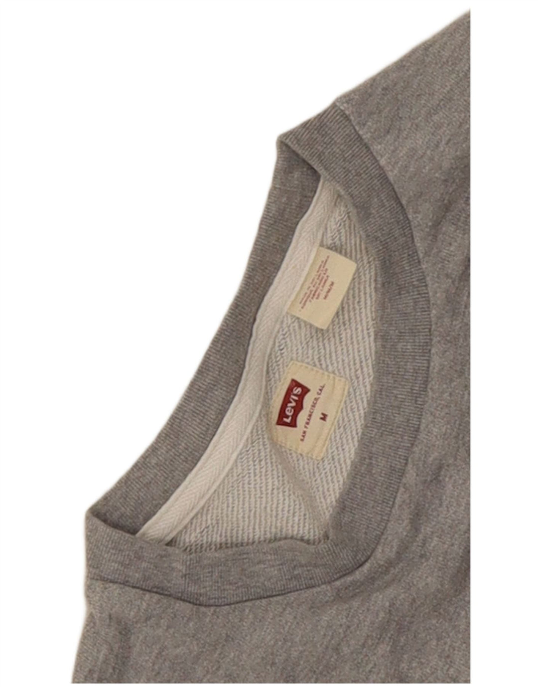 Levi's Mens Graphic Sweatshirt Jumper Medium Grey Flecked