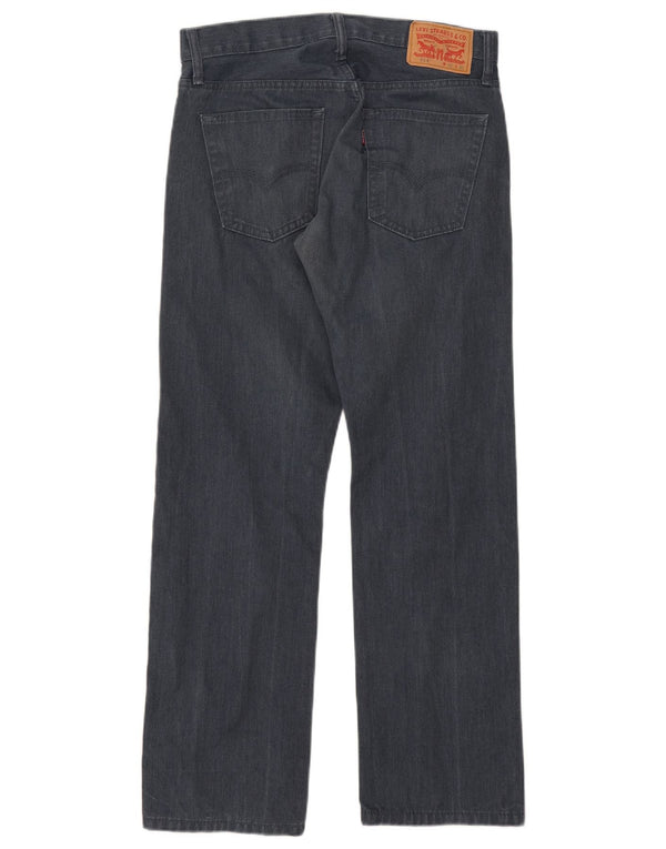 Levi's Mens 514 Straight Casual Trousers W32 L30 Navy Blue Cotton