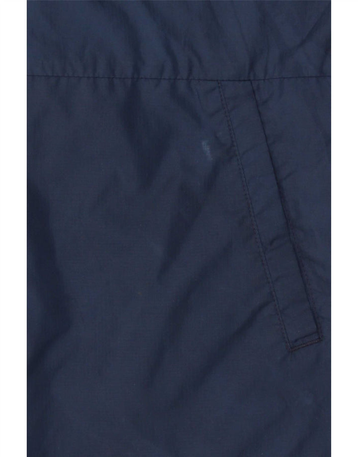 Adidas Boys Hooded Tracksuit Top Jacket 13-14 Years Navy Blue Polyester