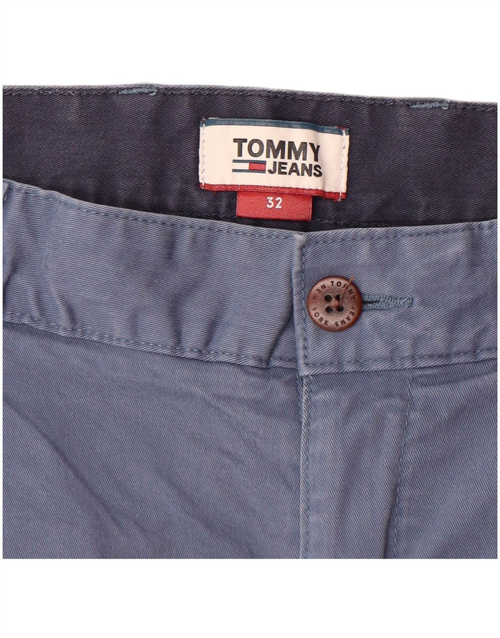 TOMMY HILFIGER Mens Chino Shorts W32 Medium Navy Blue Cotton