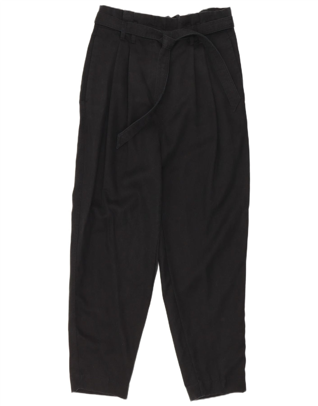Marks & Spencer Womens Tapered Harem Trousers UK 12 Medium W30 L26 Black