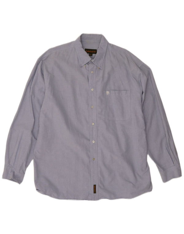 Timberland Mens Shirt XL Blue Cotton
