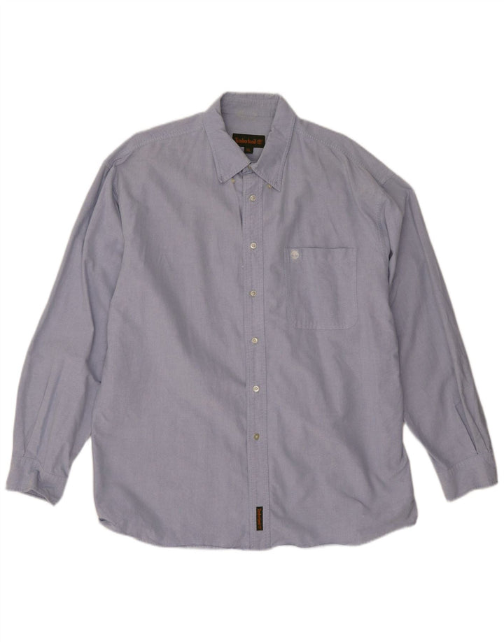 Timberland Mens Shirt XL Blue Cotton