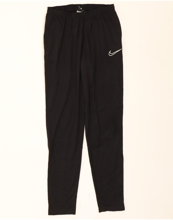NIKE Womens Dri Fit Tracksuit Trousers UK 12 Medium  Black Colourblock Vintage Nike and Second-Hand Nike from Messina Hembry 