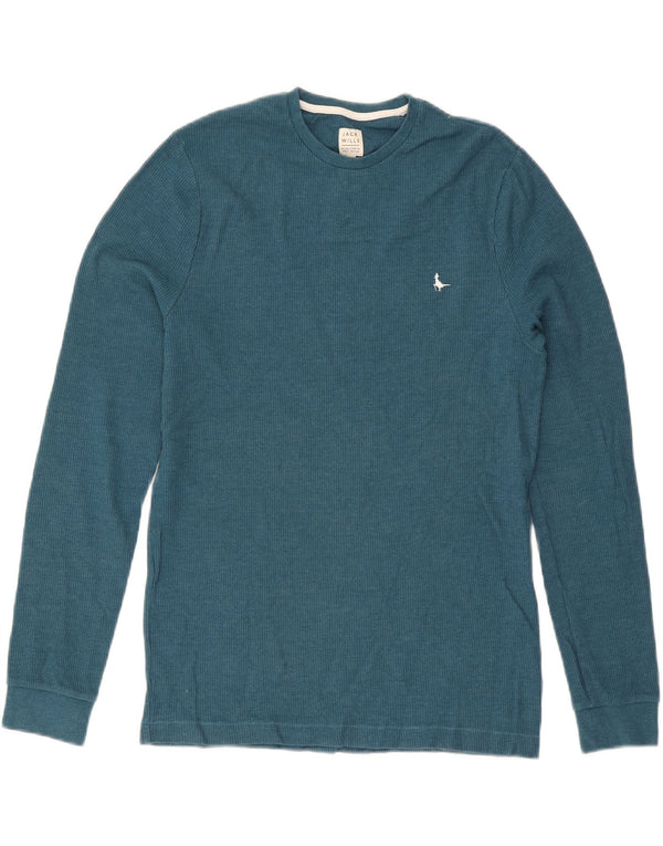 Jack Wills Mens Top Long Sleeve Small Blue Cotton