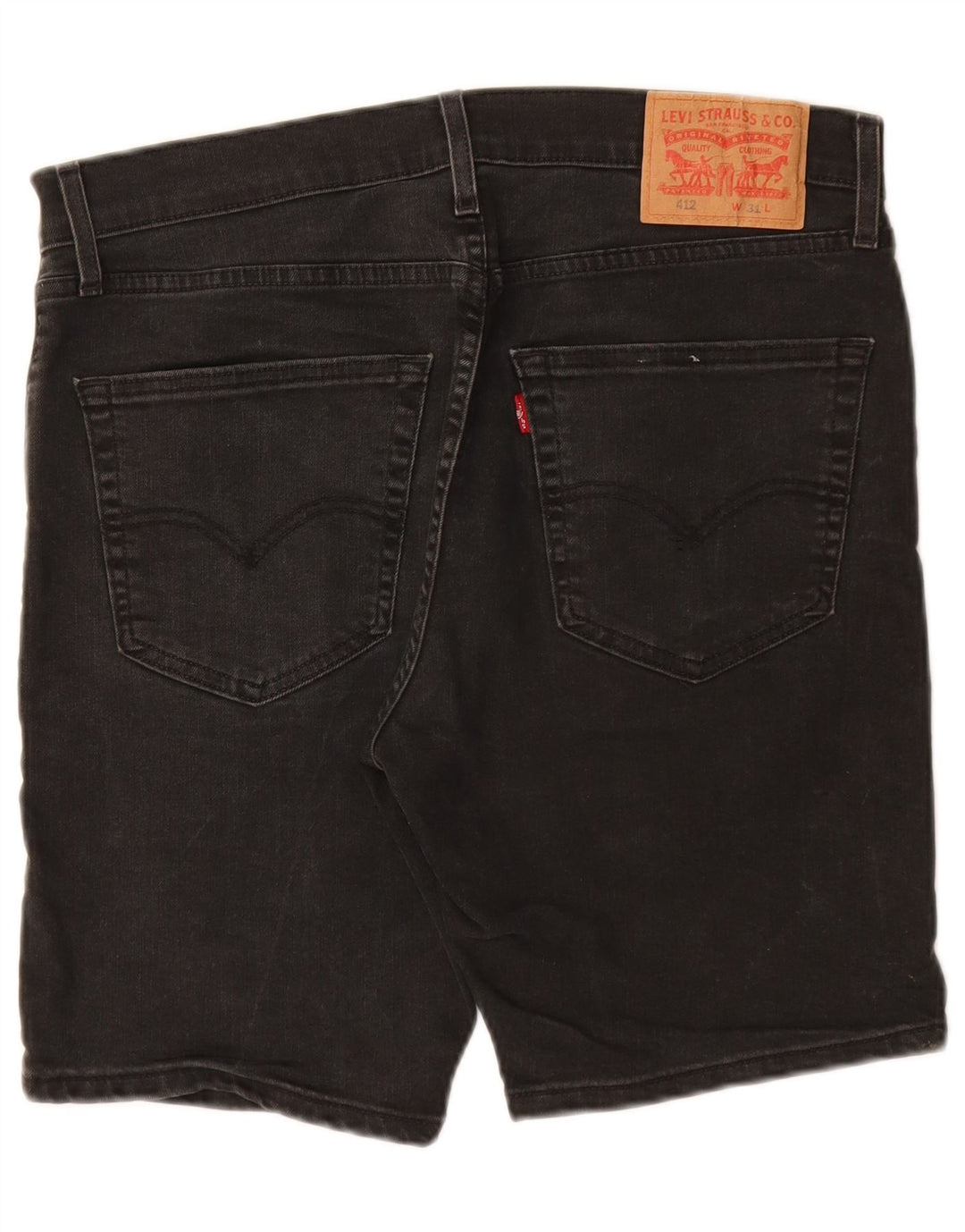Levi's Mens 412 Denim Shorts W31 Medium  Black Cotton
