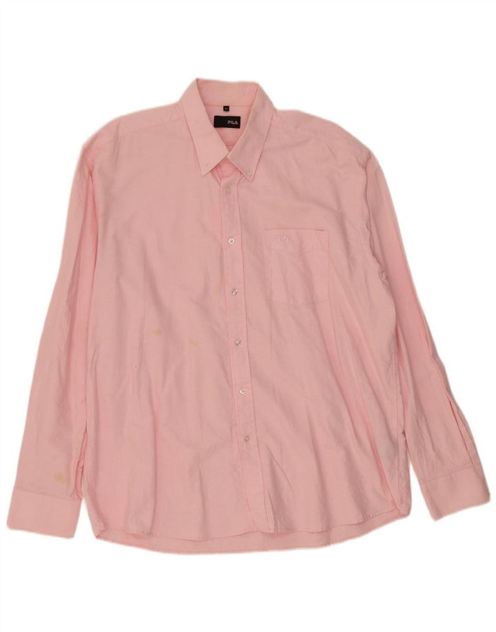 Fila Mens Shirt XL Pink Cotton