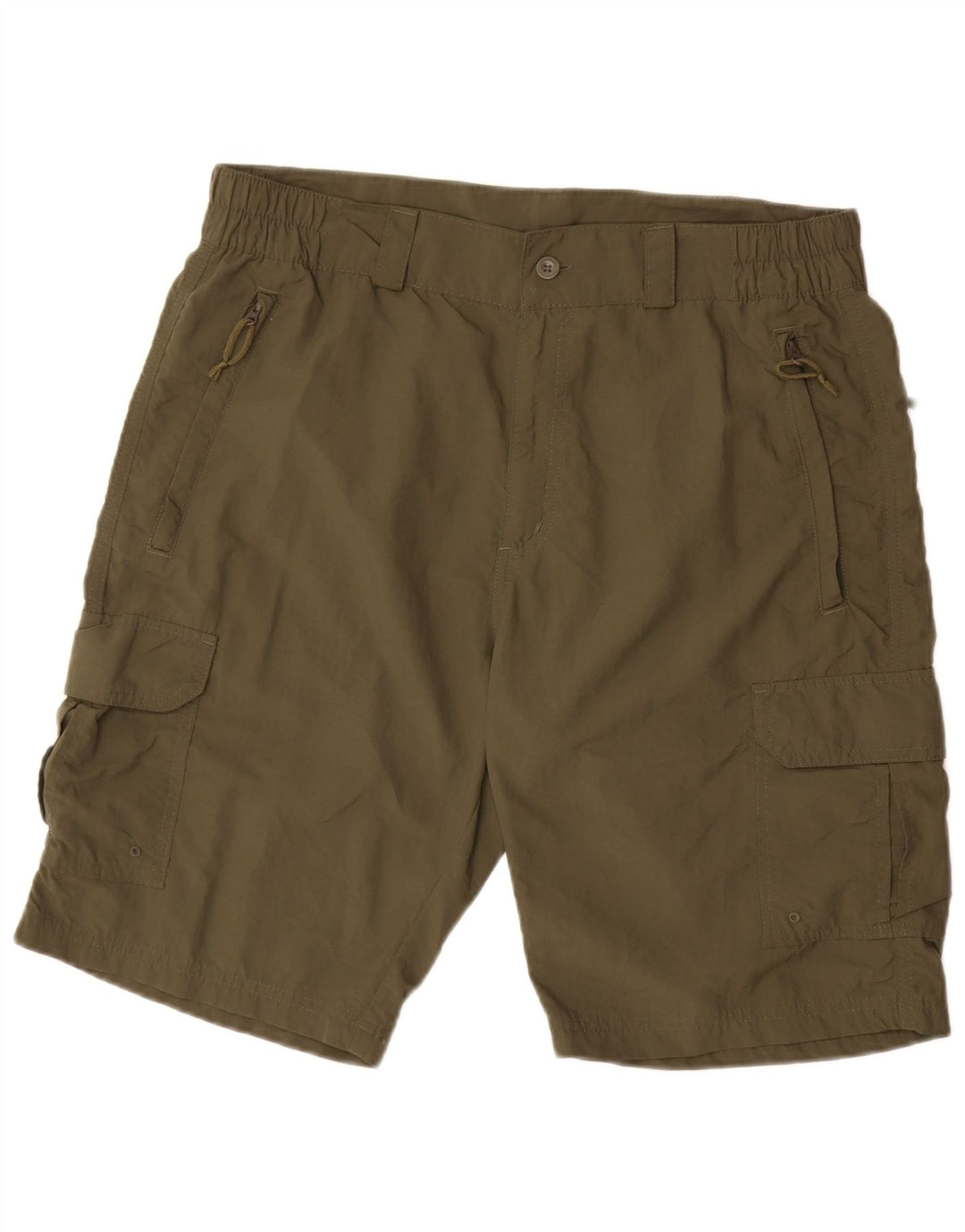 MOUNTAIN WAREHOUSE Mens Cargo Shorts W34 Large  Khaki Nylon