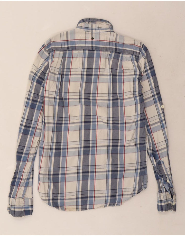 Superdry Mens Flannel Shirt Medium Blue Check