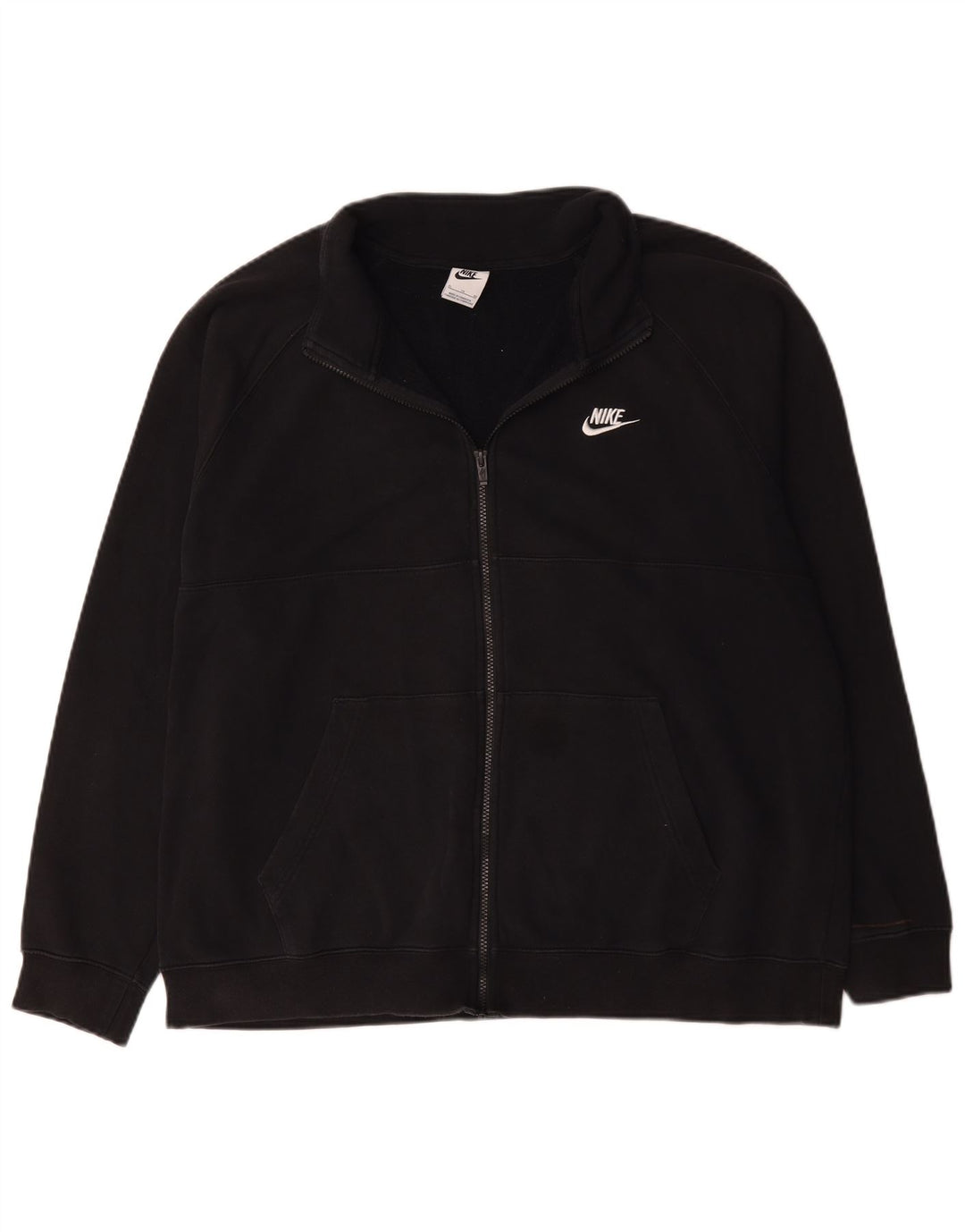 Nike Mens Tracksuit Top Jacket XL Black Cotton