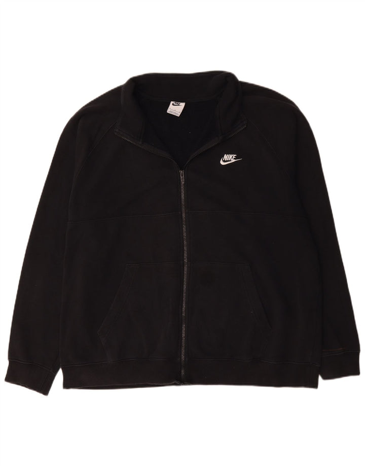 Nike Mens Tracksuit Top Jacket XL Black Cotton