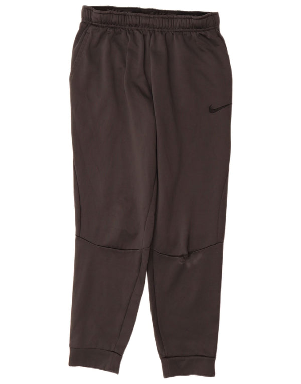 Nike Mens Dri Fit Tracksuit Trousers Joggers Large Grey Polyester