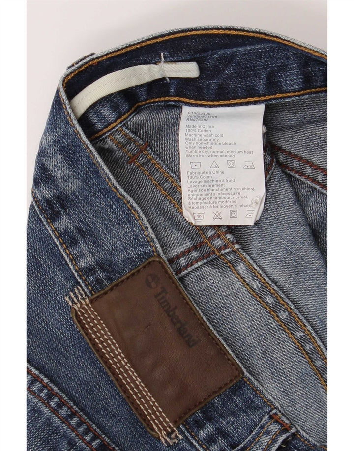 Timberland Mens Straight Jeans W36 L32 Blue Cotton