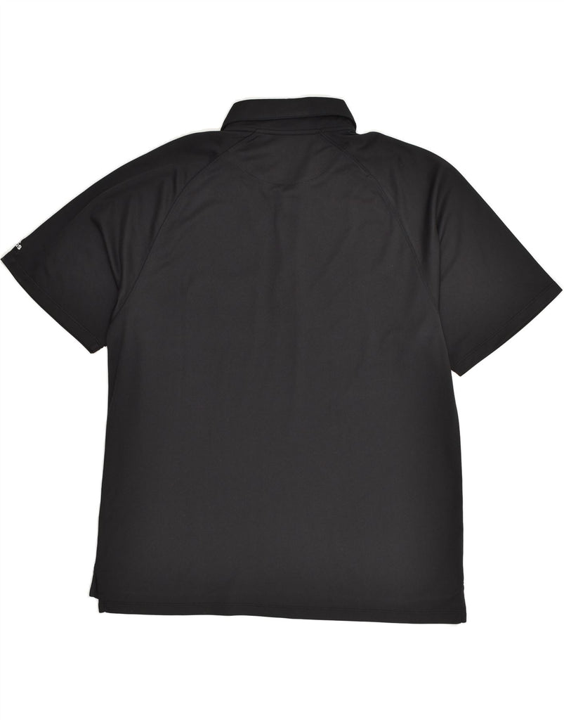 ADIDAS Mens NBA Polo Shirt Large Black Polyester | Vintage Adidas | Thrift | Second-Hand Adidas | Used Clothing | Messina Hembry 