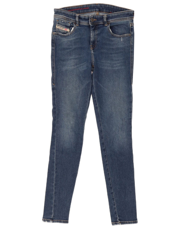 Diesel Womens Skinny Jeans W28 L29 Blue Cotton