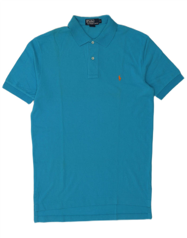 Polo Ralph Lauren Mens Polo Shirt Medium Blue Cotton