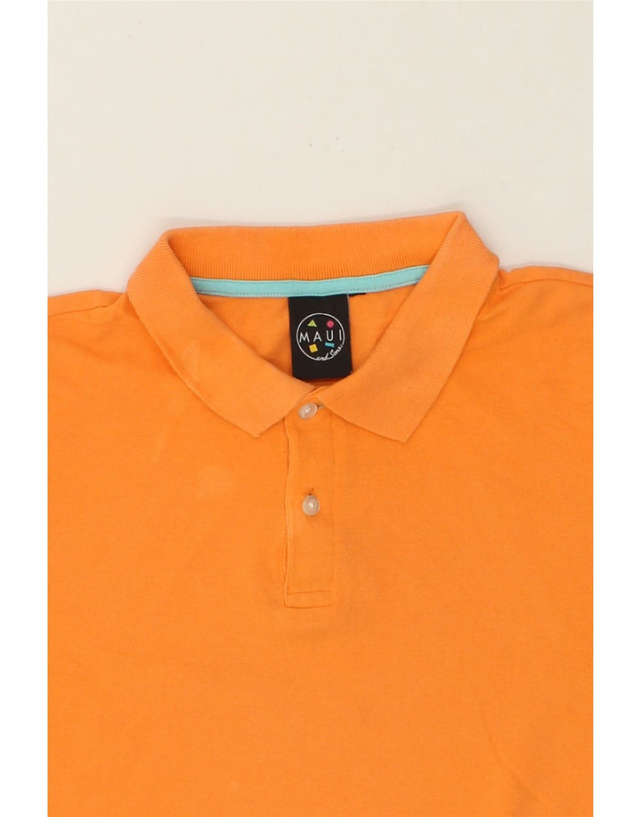 MAUI AND SONS Mens Polo Shirt Medium Orange Cotton Vintage Maui and Sons and Second-Hand Maui and Sons from Messina Hembry 