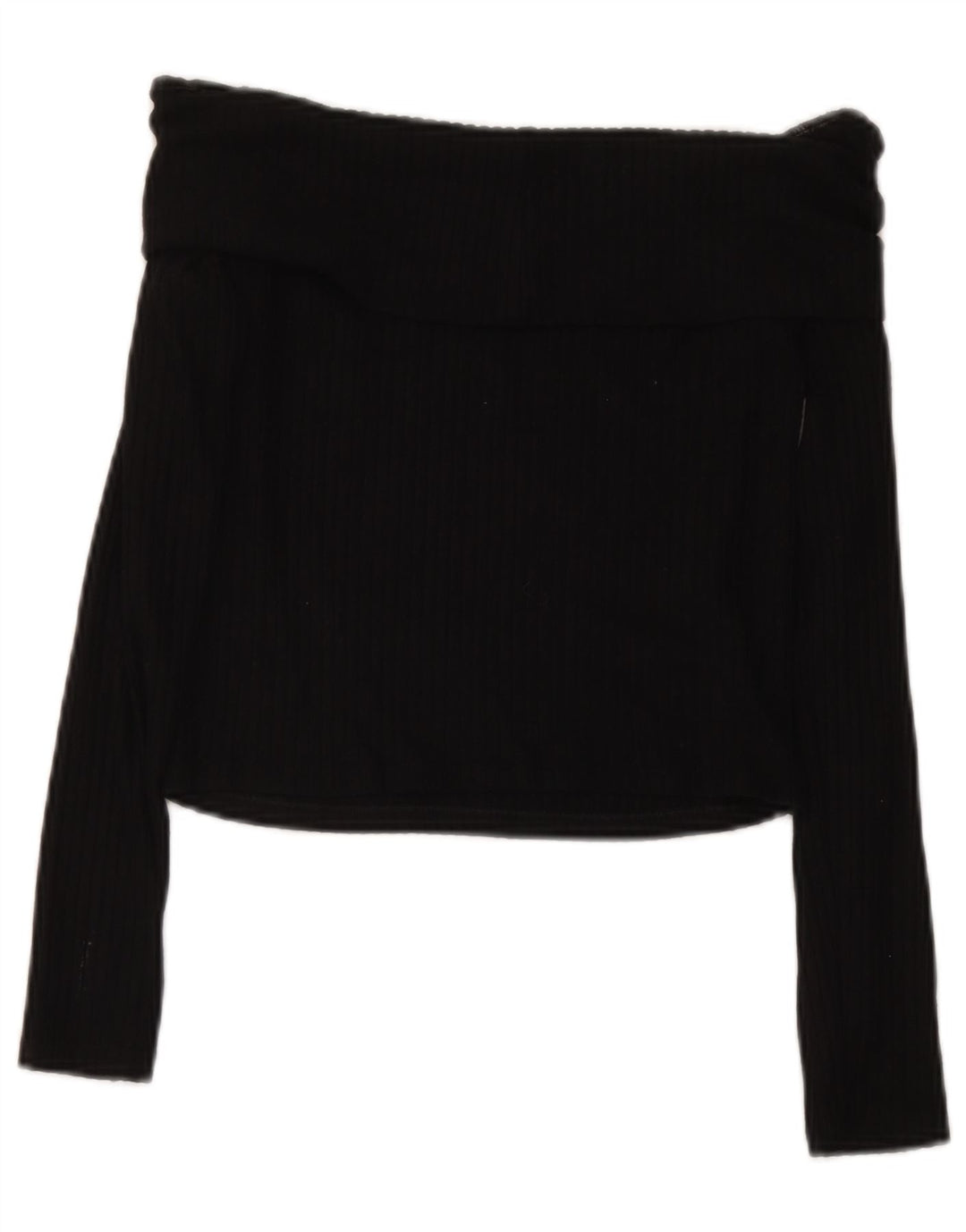 Marks & Spencer Girls Crop Off Shoulder Top 13-14 Years Black Viscose