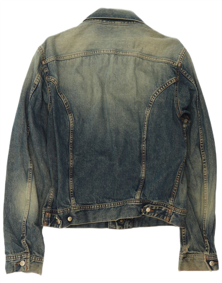 DIESEL Mens Denim Jacket UK 40 Large Blue Cotton