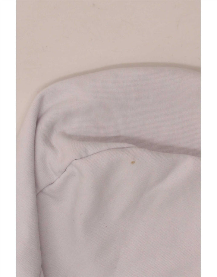 Fila Mens Graphic Hoodie Jumper Medium White Colourblock Cotton