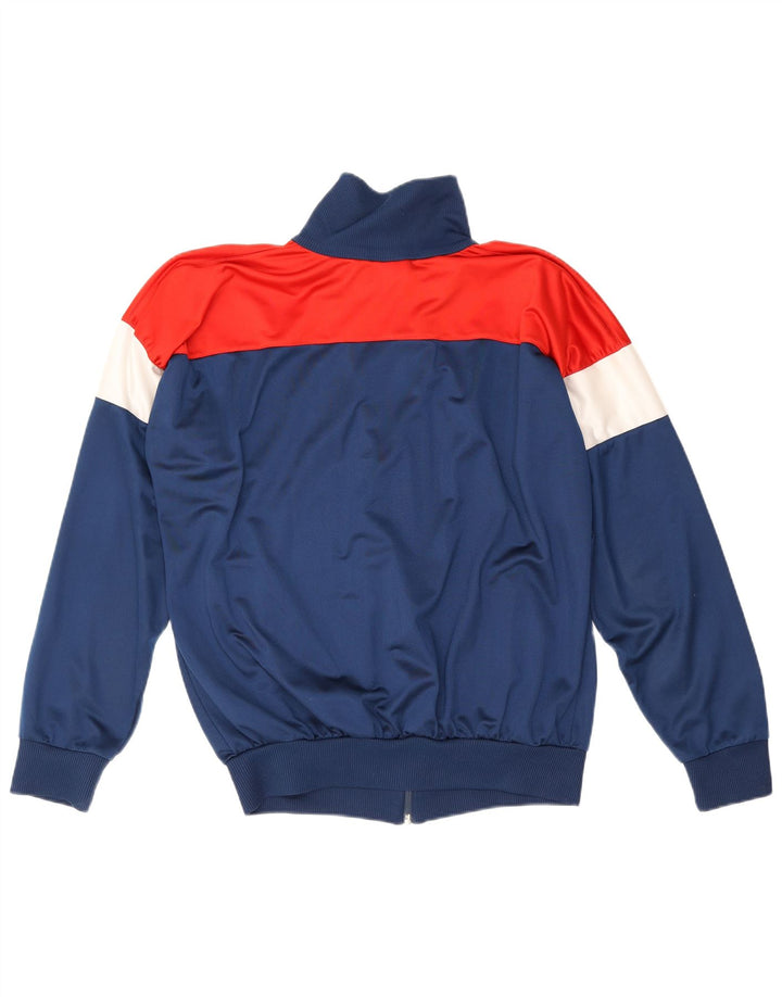 Puma Mens Tracksuit Top Jacket Medium Navy Blue Colourblock Polyester