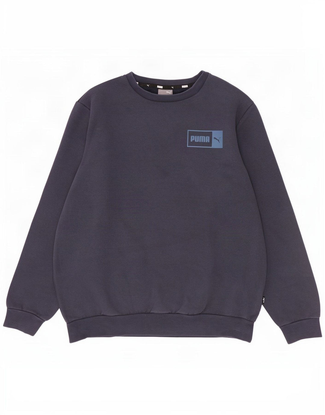 Puma Mens Sweatshirt Jumper Medium Navy Blue Cotton