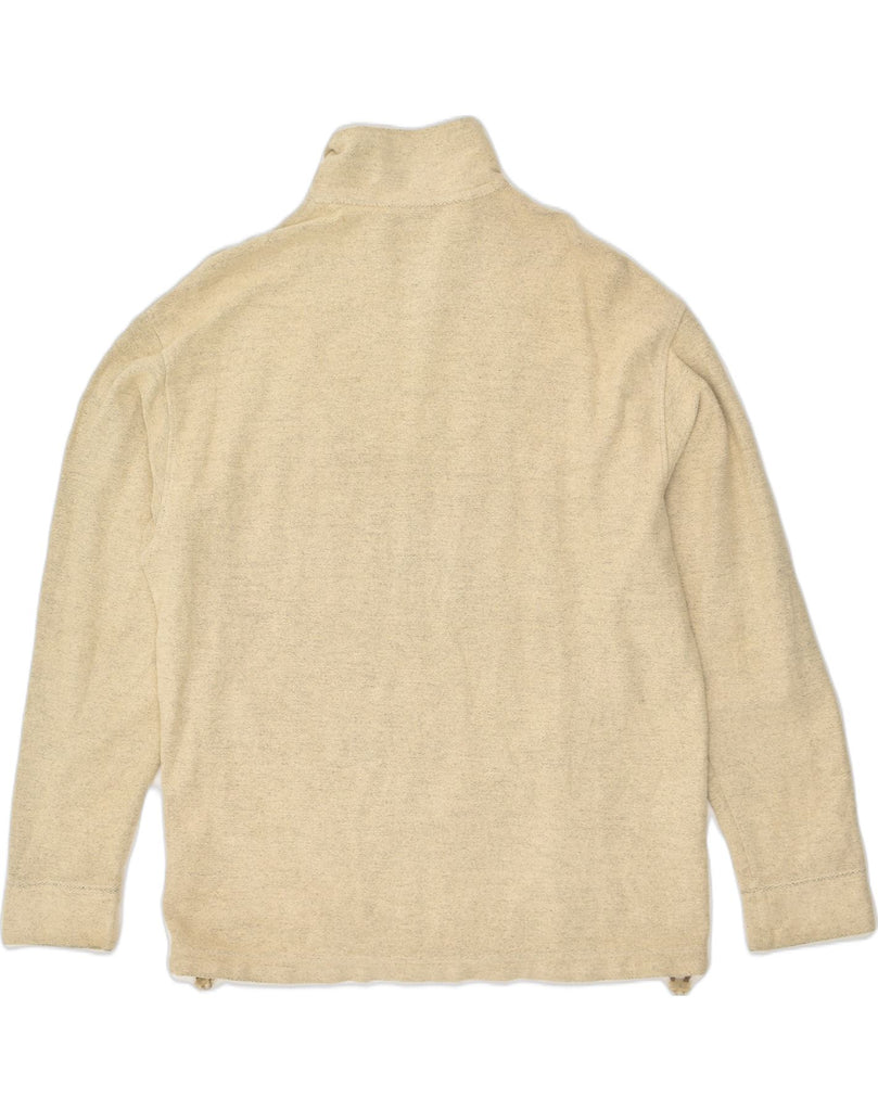 ARENA Mens Zip Neck Sweatshirt Jumper Medium Beige Cotton | Vintage Arena | Thrift | Second-Hand Arena | Used Clothing | Messina Hembry 