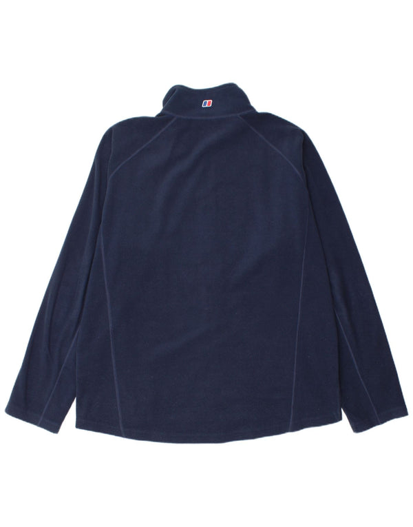 Berghaus Mens Fleece Jacket UK 40 Large Navy Blue Polyester