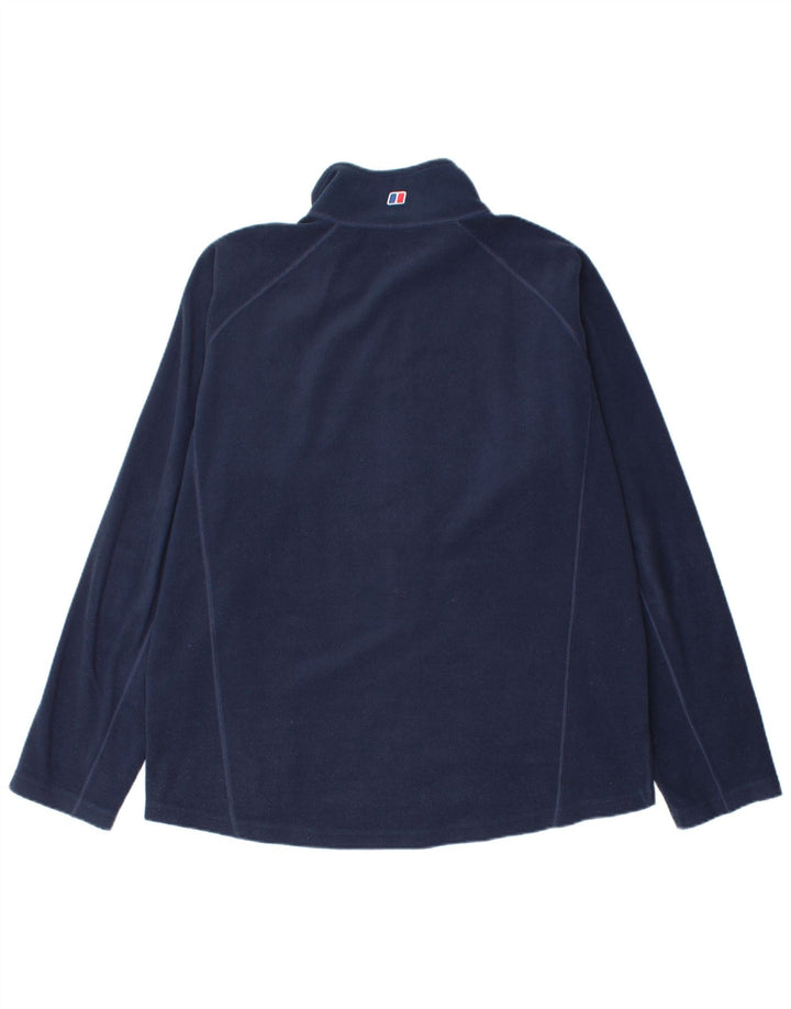 Berghaus Mens Fleece Jacket UK 40 Large Navy Blue Polyester