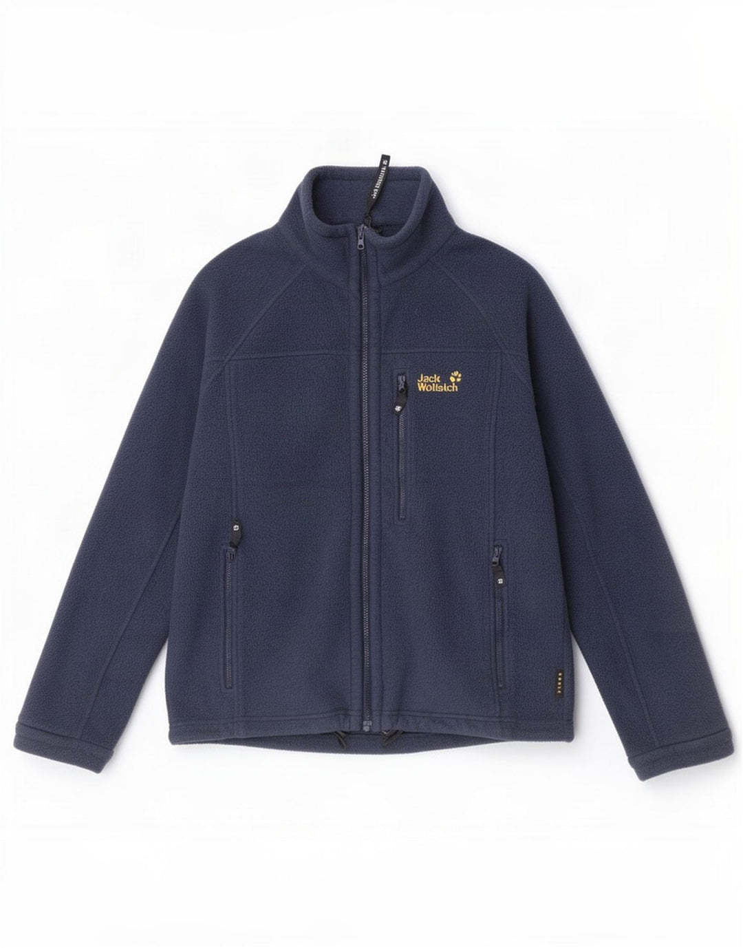 Jack Wolfskin Mens Liner Fleece Jacket UK 36/38 Medium Navy Blue Polyester